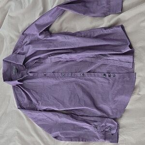 Van Heusen Casual Purple Button Down Shirt Boys 12